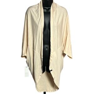 NEW Satva Movement Organic Cream Cocoon One Size Kimono Cardigan NWT